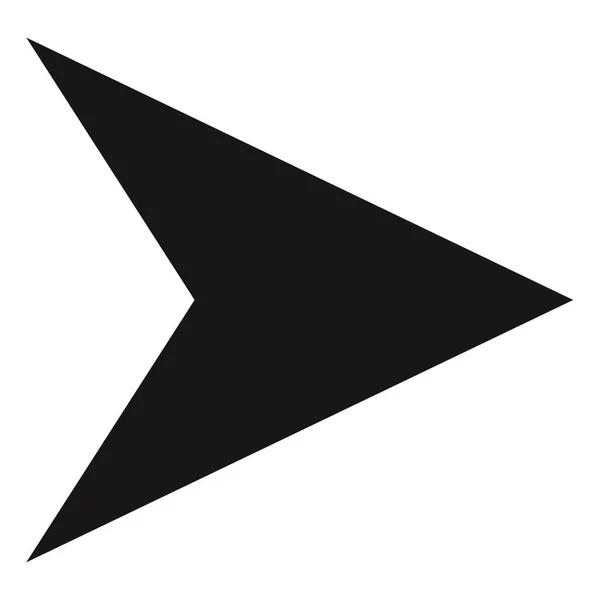 Icono Flecha Ilustración Vectorial Diseño Plano — Vector de stock