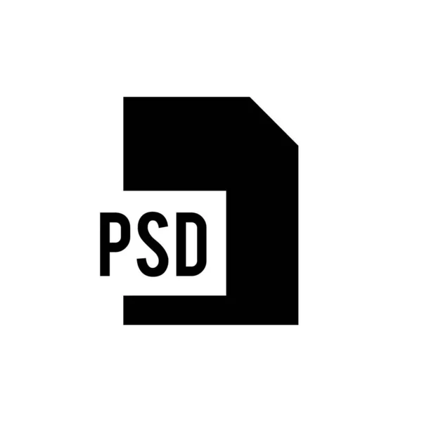 Psd Document Icon Vector Illustration Simple Design — 스톡 벡터