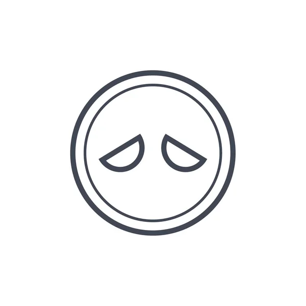 Face Emoticon Icon Vector Illustration — Stock Vector