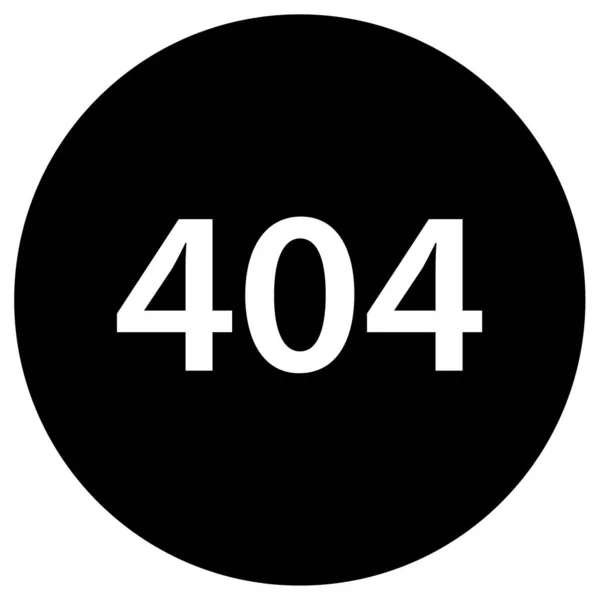 Errore 404 Icona Stile Contorno — Vettoriale Stock
