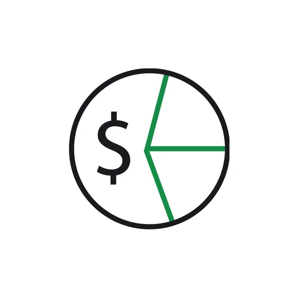 Dollar Vector Icon Illustratie — Stockvector