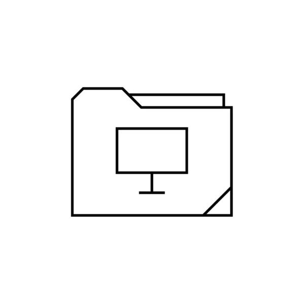 Icône Dossier Vecteur Isolé Sur Fond Blanc Pour Votre Conception — Image vectorielle