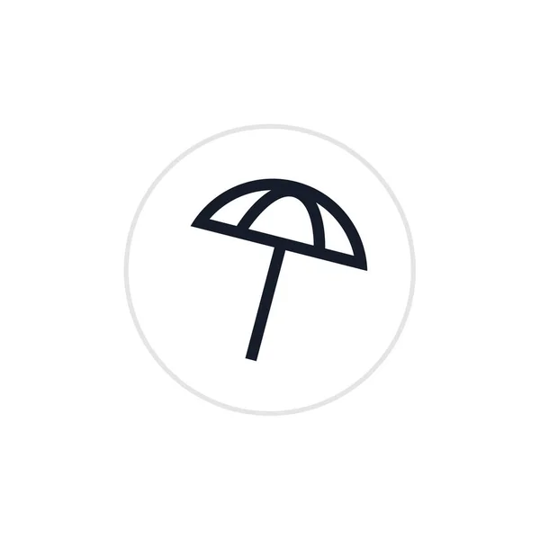 Paraply Logotyp Mall Vektor Ikon Illustration — Stock vektor
