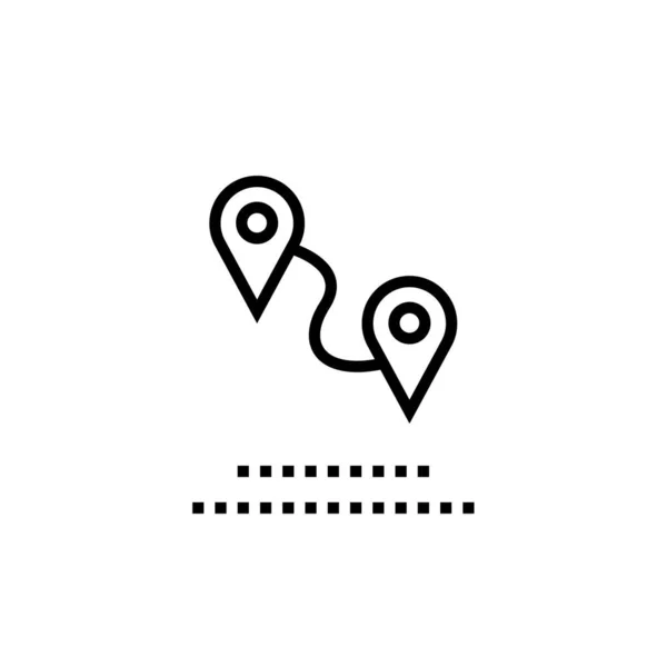 Location Icon Vector Isolated White Background Your Web Mobile App — Archivo Imágenes Vectoriales