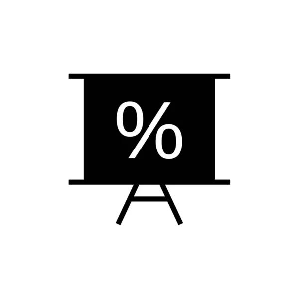 Ποσοστό Εικονίδιο Ρυθμό Διανυσματική Απεικόνιση — Διανυσματικό Αρχείο