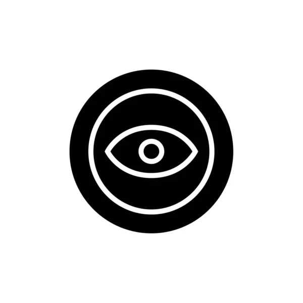 Vetor Ícone Olho Isolado Fundo Branco Conceito Logotipo Sinal Comida — Vetor de Stock
