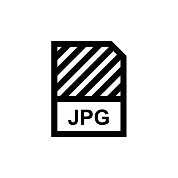 Icona Del File Jpg Disegno Semplice Illustrazione Vettoriale — Vettoriale Stock