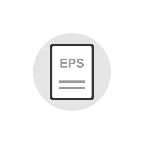 Eps Format Pliku Ikona Wektor Ilustracja Prosta Konstrukcja — Wektor stockowy