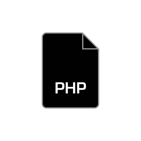 Php File Icon Vector Illustration Simple Design — Stock Vector