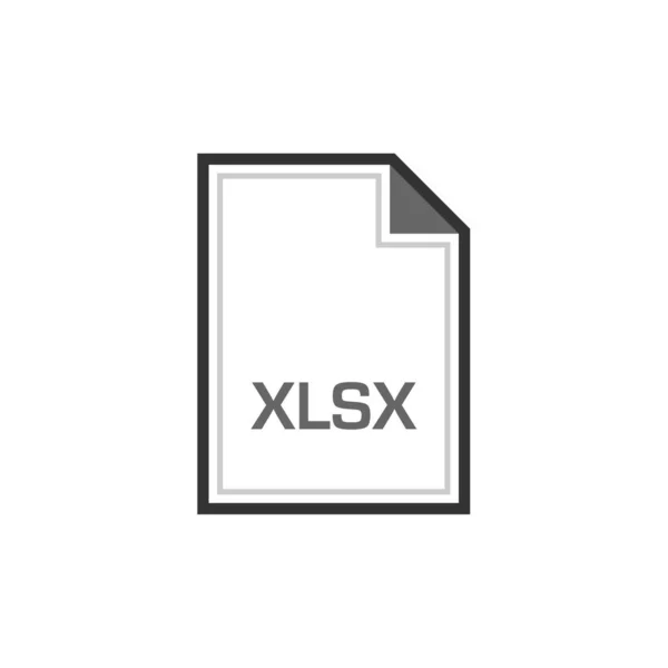Xlsx Kiterjesztési Dokumentum Neve — Stock Vector