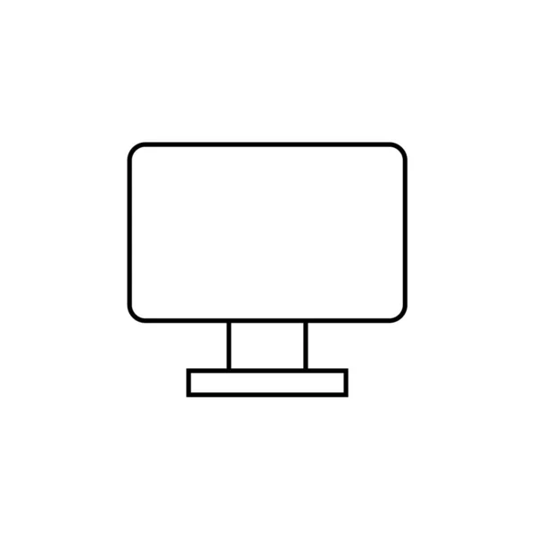Vektor Illustration Des Computerbildschirms — Stockvektor