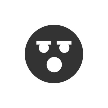 emoji, yüz ifadesi sembolü, simge simgesi, vektör illüstrasyonu