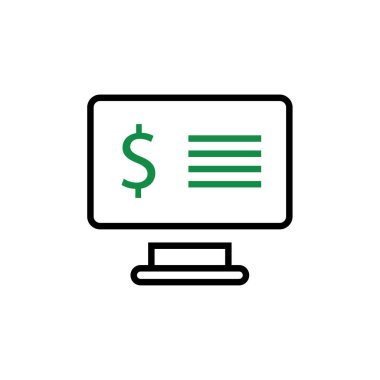 Şeffaf bir arkaplanda çevrimiçi vektör illüstrasyonu. Birinci kalite semboller. Konsept grafik tasarımı için ince çizgi düz simgesi. 