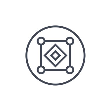 Şaşırmış şekilli yaratıcı soyut tasarım, vektör illüstrasyonu