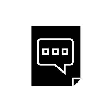 Metin Mesajlaşma simgesi vektör illüstrasyonu
