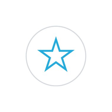 yıldız simgesi vektör illüstrasyonu