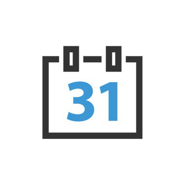 31 numara vektör illüstrasyonu