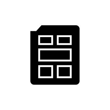 wirefram simgesi vektör illüstrasyonu 