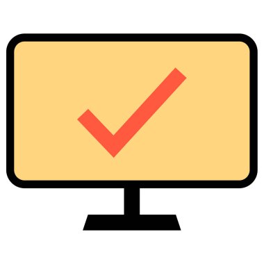 check mark icon. flat design. vector illustration        