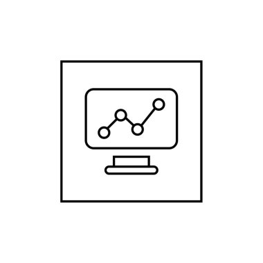 sunum simgesi vektör illüstrasyonu 