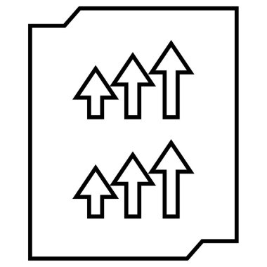 iş raporu simgesi basit illüstrasyon