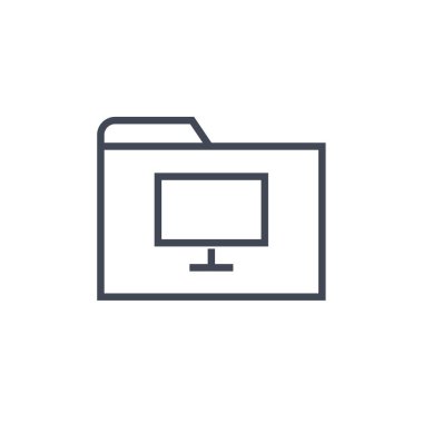 Web ve mobil uygulama tasarımınız için beyaz arkaplanda izole edilmiş dizin simgesi vektörü  