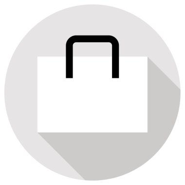 Alışveriş torbaları simge vektör çizim