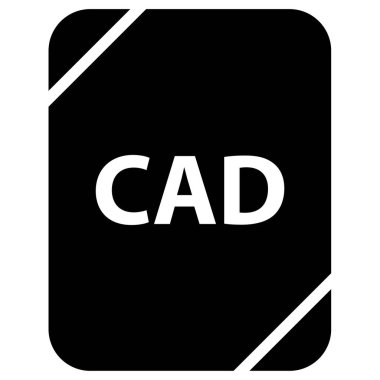 CAD dosya biçimi vektör illüstrasyonu