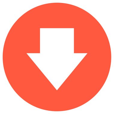 Düz yuvarlak vektör simgesi yukarı ok 