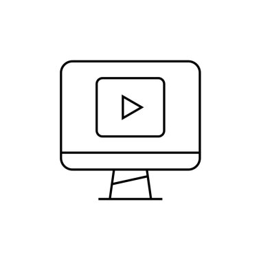 oyun simgesi vektör illüstrasyon tasarımı ile video oynatıcı