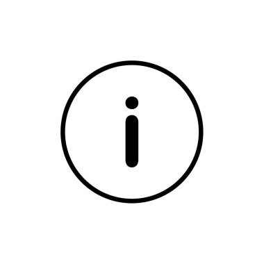 bilgi işareti simgesi. düz dizayn. 