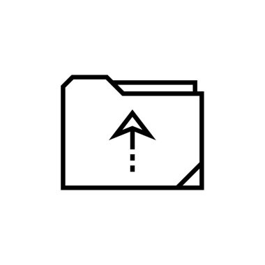 Web ve mobil uygulama tasarımınız için beyaz arkaplanda izole edilmiş dizin simgesi vektörü  