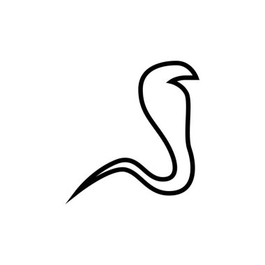 Kobra yılanı. Mısır kültür vektör simgesi. 