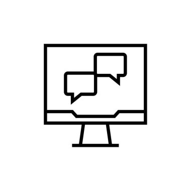 Metin Mesajlaşma simgesi vektör illüstrasyonu