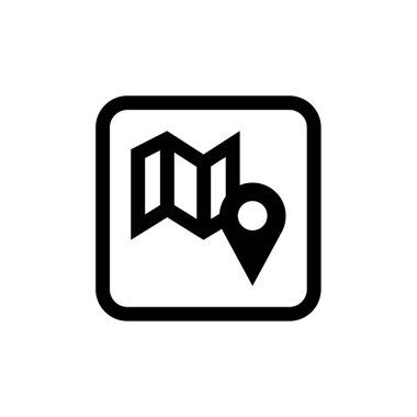 konum simgesi vektörü beyaz arkaplanda izole edildi