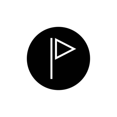 Navigasyon simgesi vektör çizim logosu     