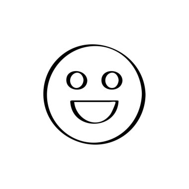 emoji, yüz ifadesi sembolü, simge simgesi, vektör illüstrasyonu