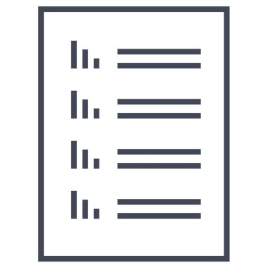 Dosya simgesini, basit vektör çizim