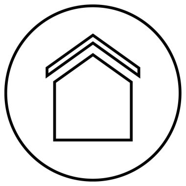 Emlak simgesi, vektör illüstrasyonu 