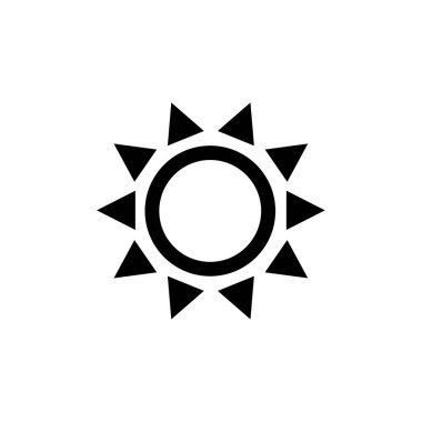 Güneş Simgesi Vektör illüstrasyonu