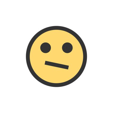 emoji, yüz ifadesi sembolü, simge simgesi, vektör illüstrasyonu