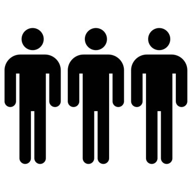 İnsanlar. Web simgesi basit illüstrasyon