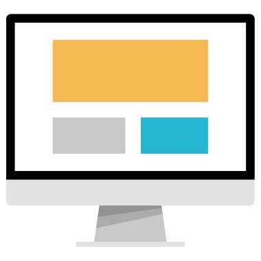 Web sitesi ve uygulama tasarımı için tarayıcı vektör simgesi 