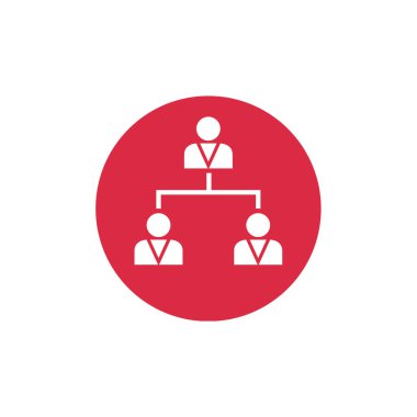 İş dünyası takım simgesinin vektör illüstrasyonu 