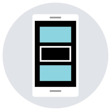 akıllı telefon simgesi basit vektör illüstrasyonu