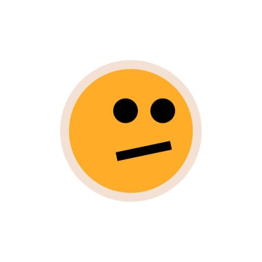 emoji, yüz ifadesi sembolü, simge simgesi, vektör illüstrasyonu