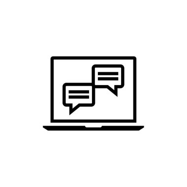 Metin Mesajlaşma simgesi vektör illüstrasyonu