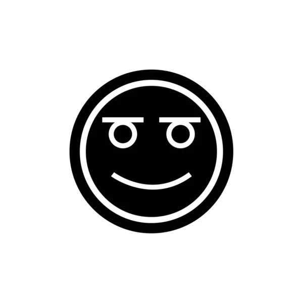 Feliz Emoji Sorriso Vetor Ícone — Vetor de Stock