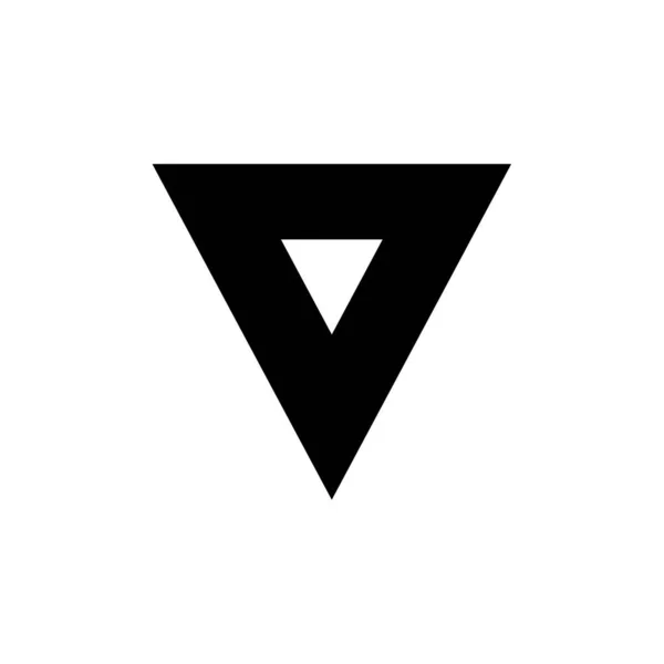 Giù Icona Freccia Scaricare Simbolo Illustrazione Vettoriale — Vettoriale Stock