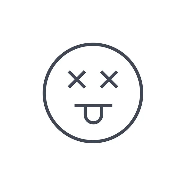 絵文字アイコン 顔の表情 感情記号 ベクトルイラスト — ストックベクタ